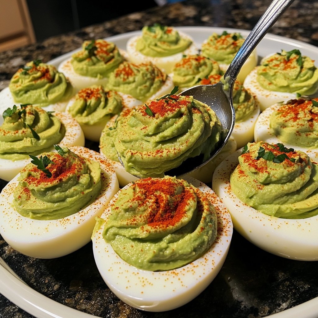 Avocado Deviled Eggs