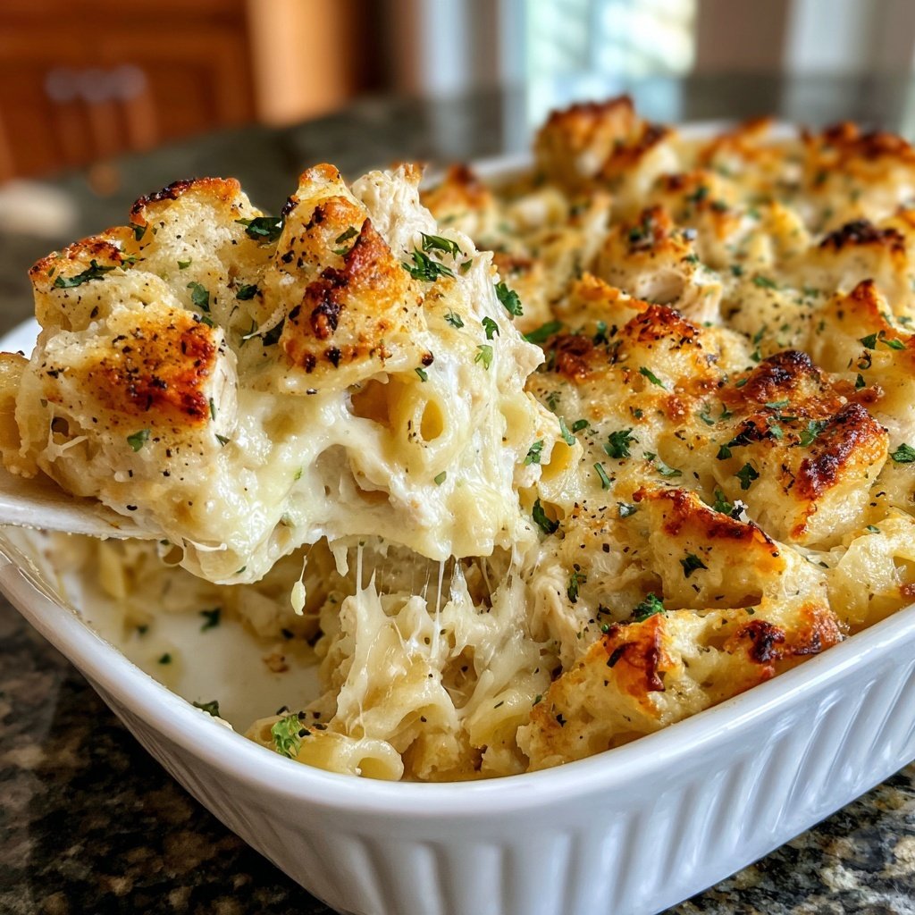 Comfort Food Chicken Alfredo Bake