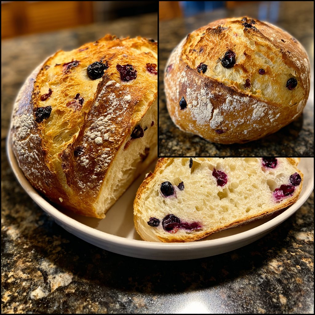 Lemon Blueberry Sourdough Bread Easy Method