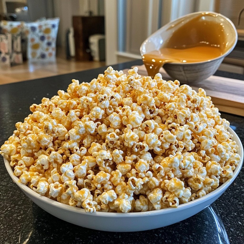 Quick Caramel Corn with Sweetened Condensed Milk