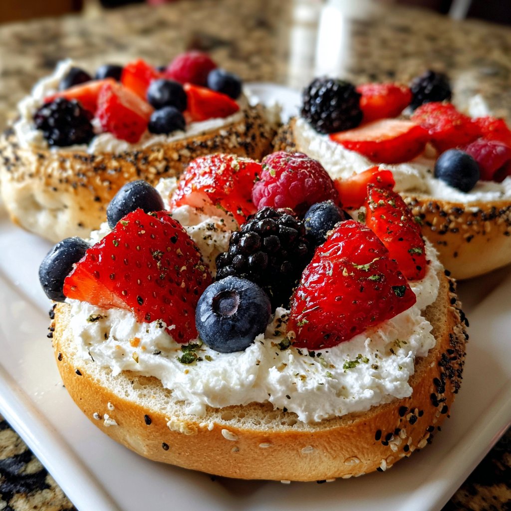 Sweet Cottage Cheese Bagels