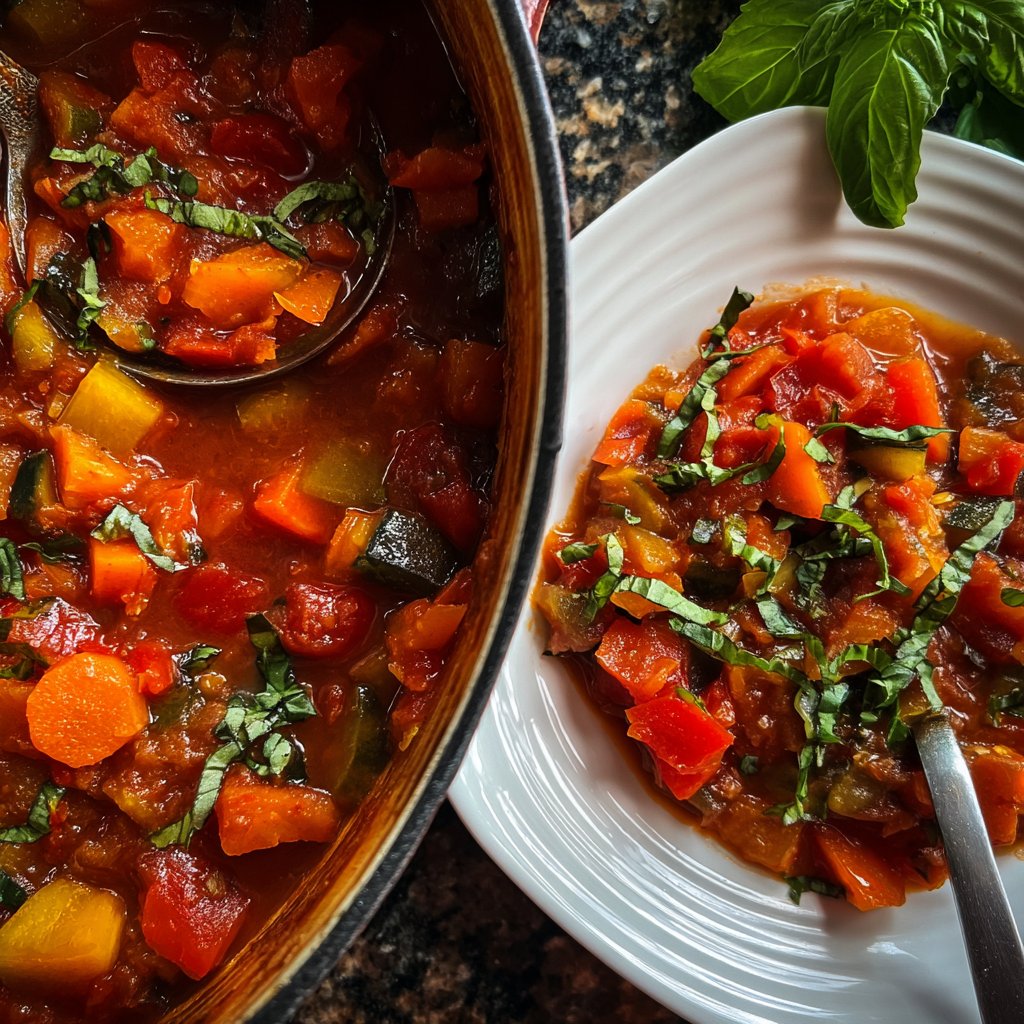Healthy Crockpot Italian Vegetable Stew
