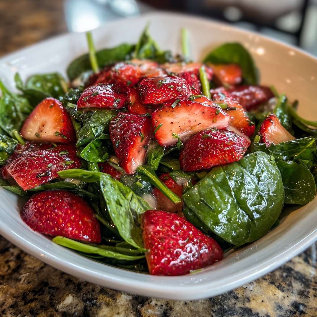Fresh Strawberry Spinach Salad