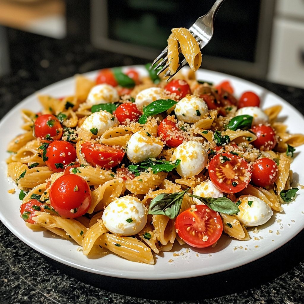 Kid-Friendly Caprese Pasta Salad Lunch