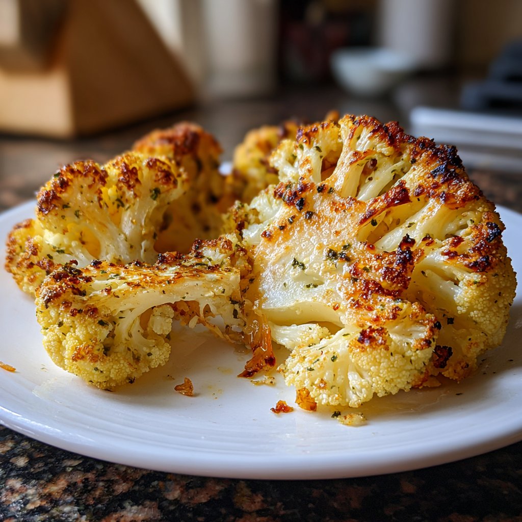 Cauliflower Steak with Romesco