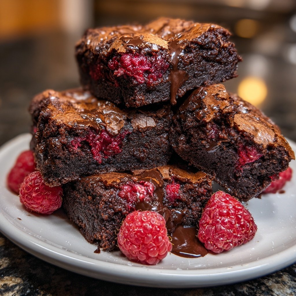 Chocolate Raspberry Brownies