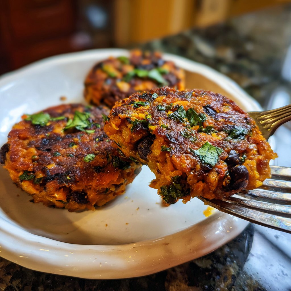 Baked Sweet Potato Veggie Patties