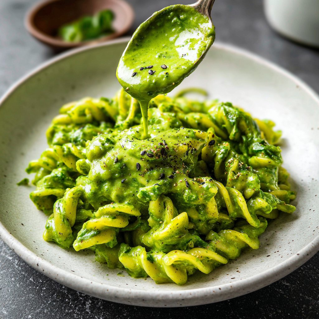 Creamy Spinach Lentil Pasta