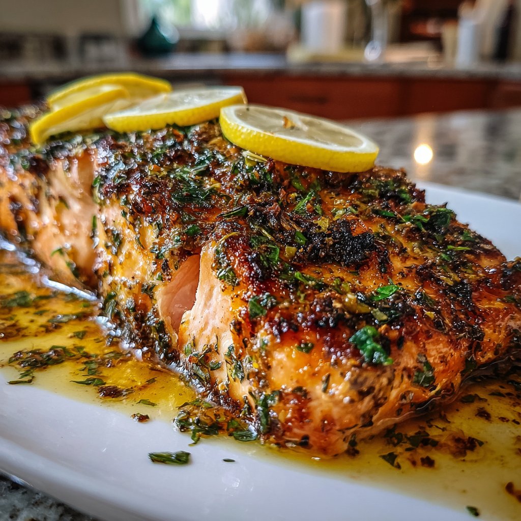 Romantic Herb Roasted Salmon