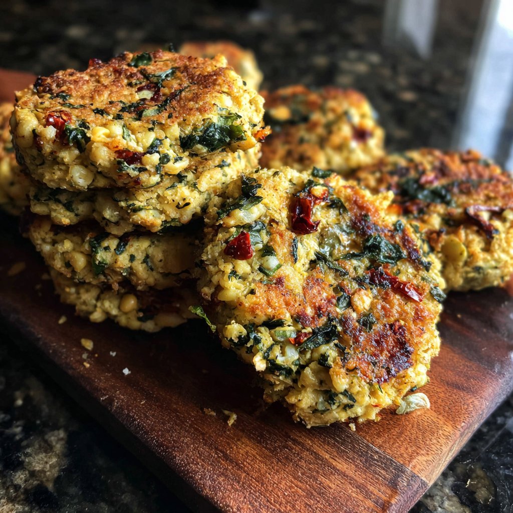 Baked Mediterranean Veggie Patties