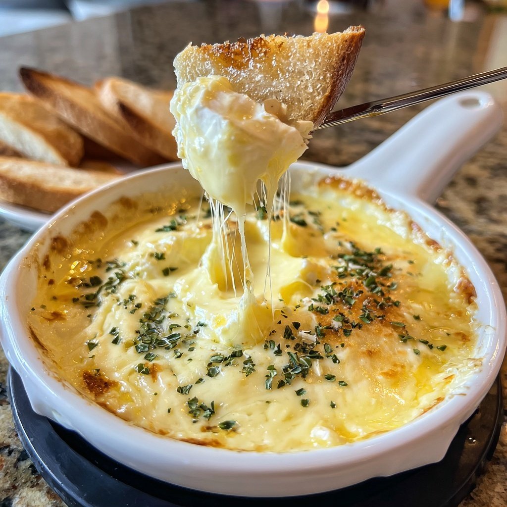 Fondue with Goat Cheese and Herbs