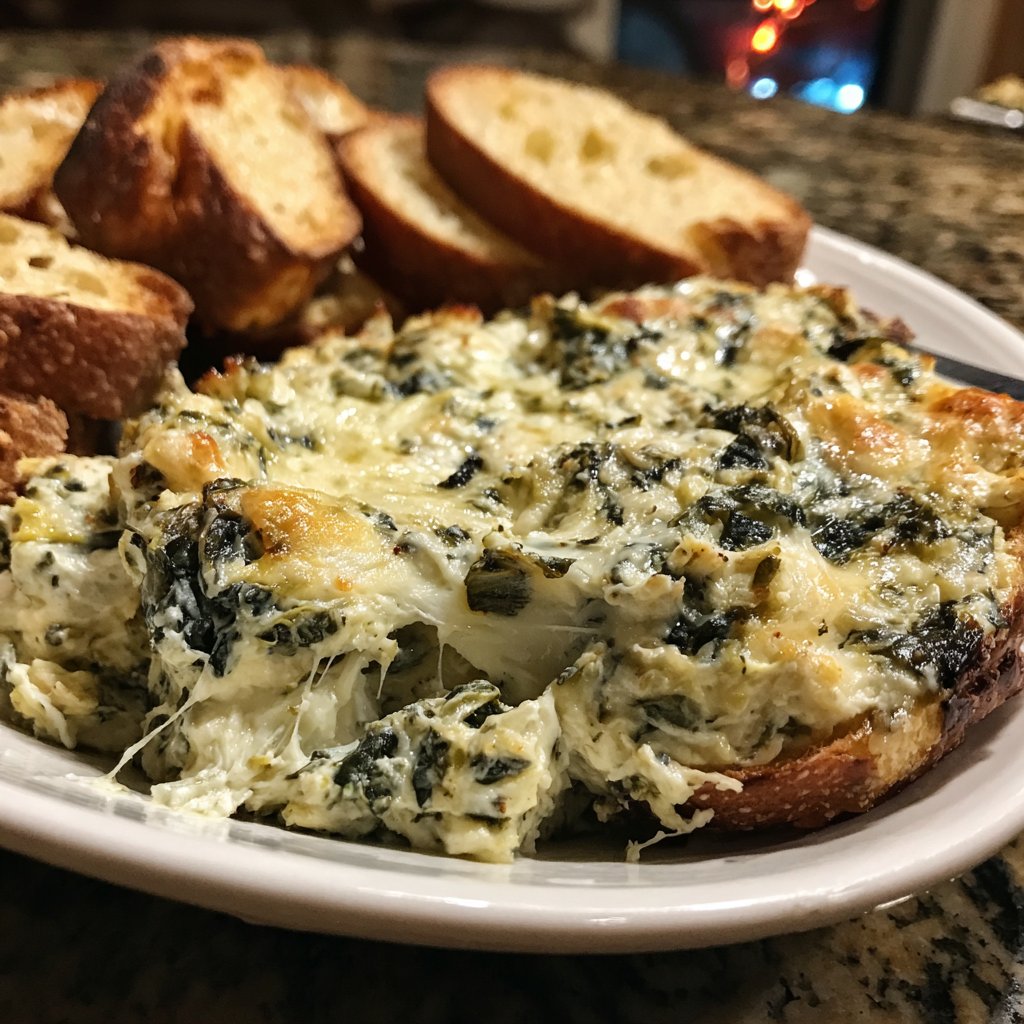 Super Bowl Spinach Artichoke Dip