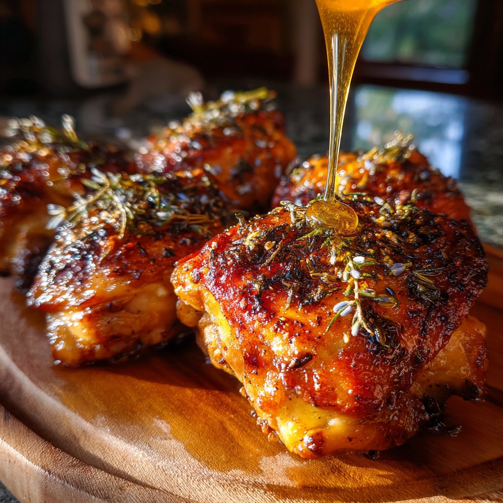 Honey Lavender Chicken Thighs