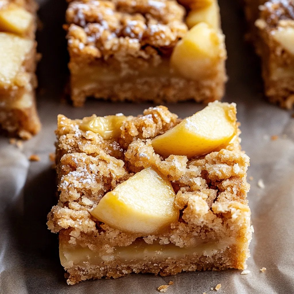 Apple Crisp Shortbread Bars