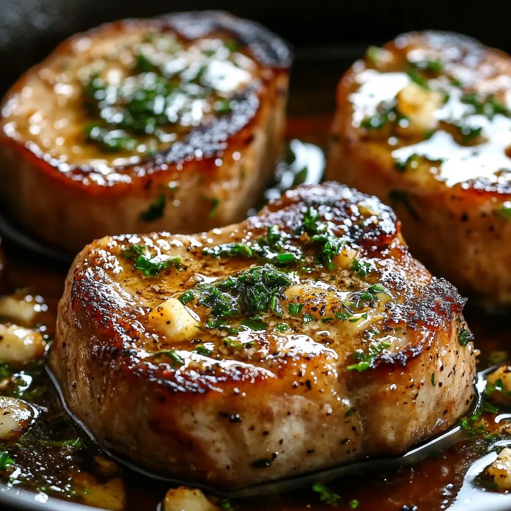 Garlic Butter Pan Seared Pork Chops (20-Minutes)