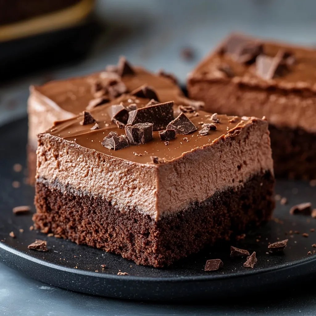 Chocolate Mousse Brownies